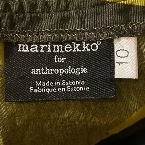 Marimekko for Anthropologie Green Skirt - Size 10 - Picture 6 of 8